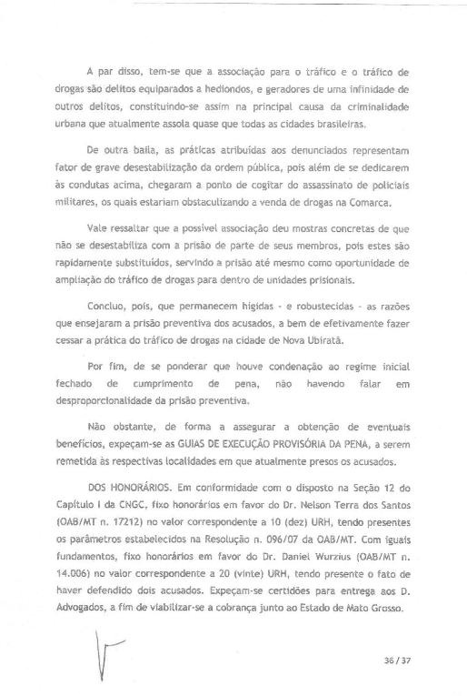 Vereadores acusados de chefiar tráfico de drogas no município, são condenados a mais de dez anos de prisão P 36