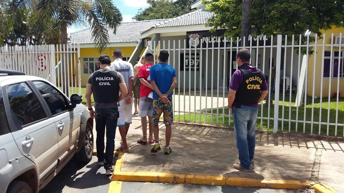 Quadrilha acusada de roubo e tráfico de drogas é presa em Lucas do Rio Verde Foto64464