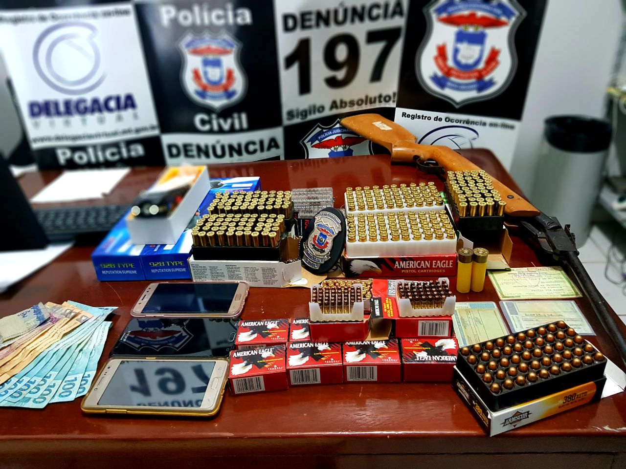 Casal suspeito de tráfico internacional de munições é preso no interior do Estado Foto87865