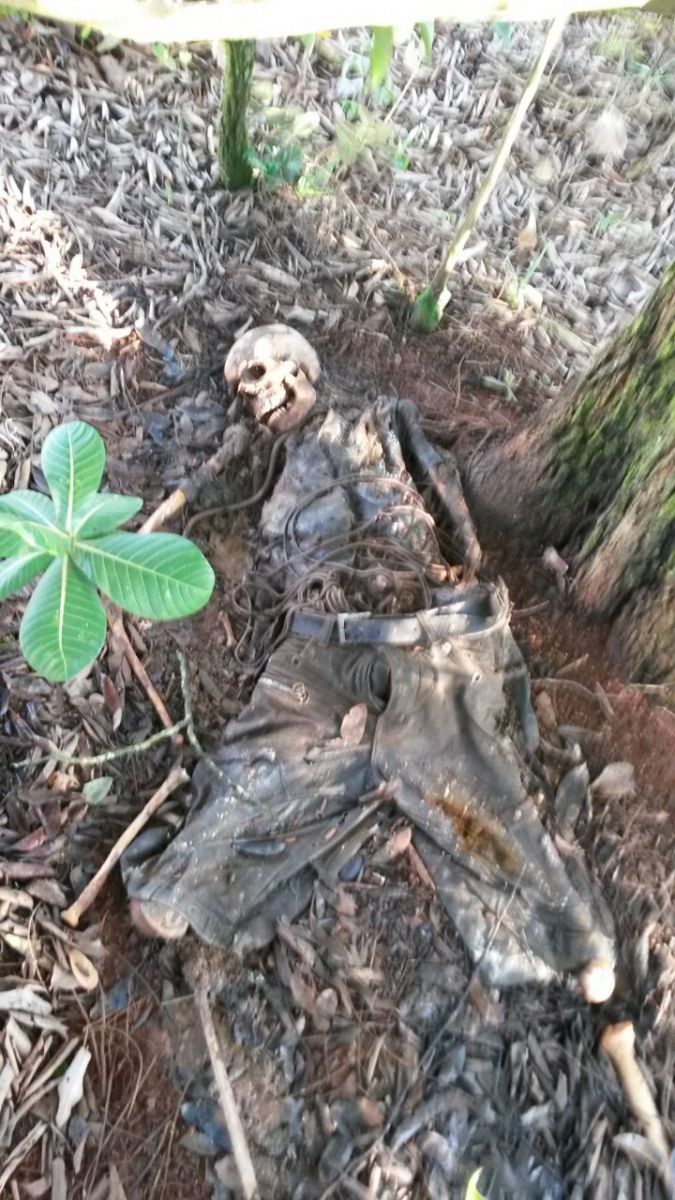 Ossada humana é encontrada em matagal próximo ao Distrito da Itamarati Norte Foto80196