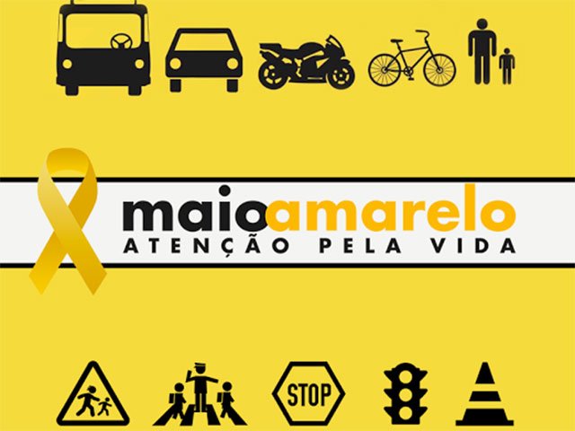 Campanha do Maio Amarelo alerta para 37 mil mortes no trânsito do país Foto68656
