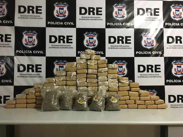 Polícia apreende carga de maconha avaliada em R$ 300 mil Foto74356