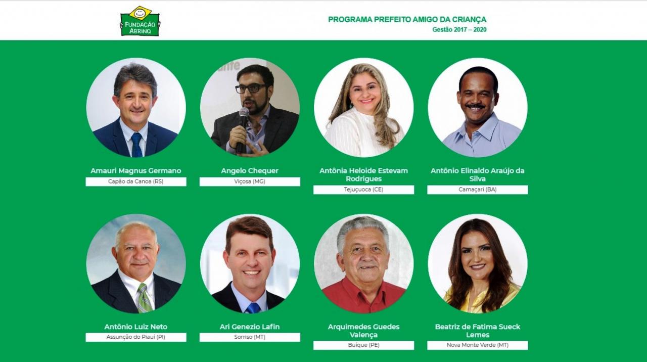 Ari Lafin é um dos 125 prefeitos brasileiros “Amigos da Criança” Foto94624
