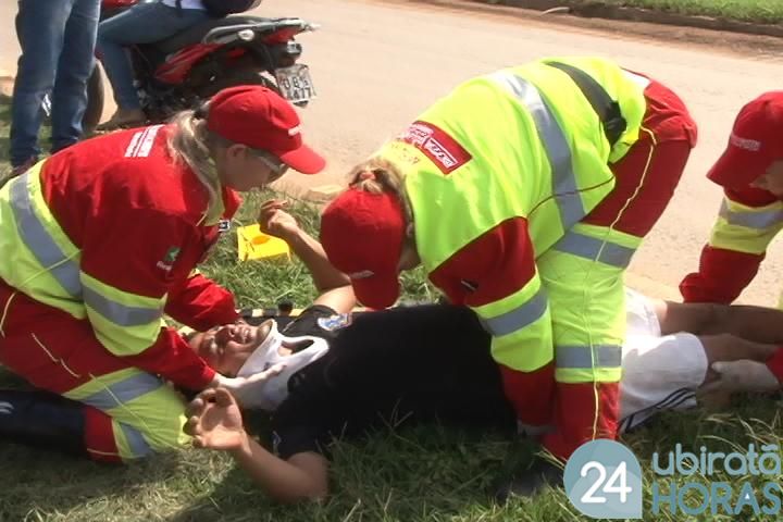 Motociclista sofre fratura grave após se envolver em acidente na BR-163 Foto84177