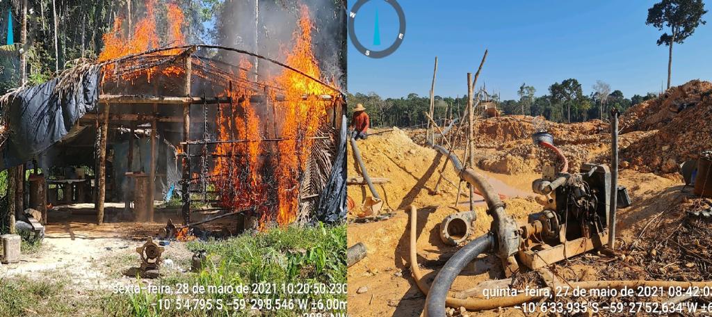 Batalhão Ambiental descobre garimpo ilegal, apreende maquinário e aplica multa de R$ 2,5 milhões Foto77044