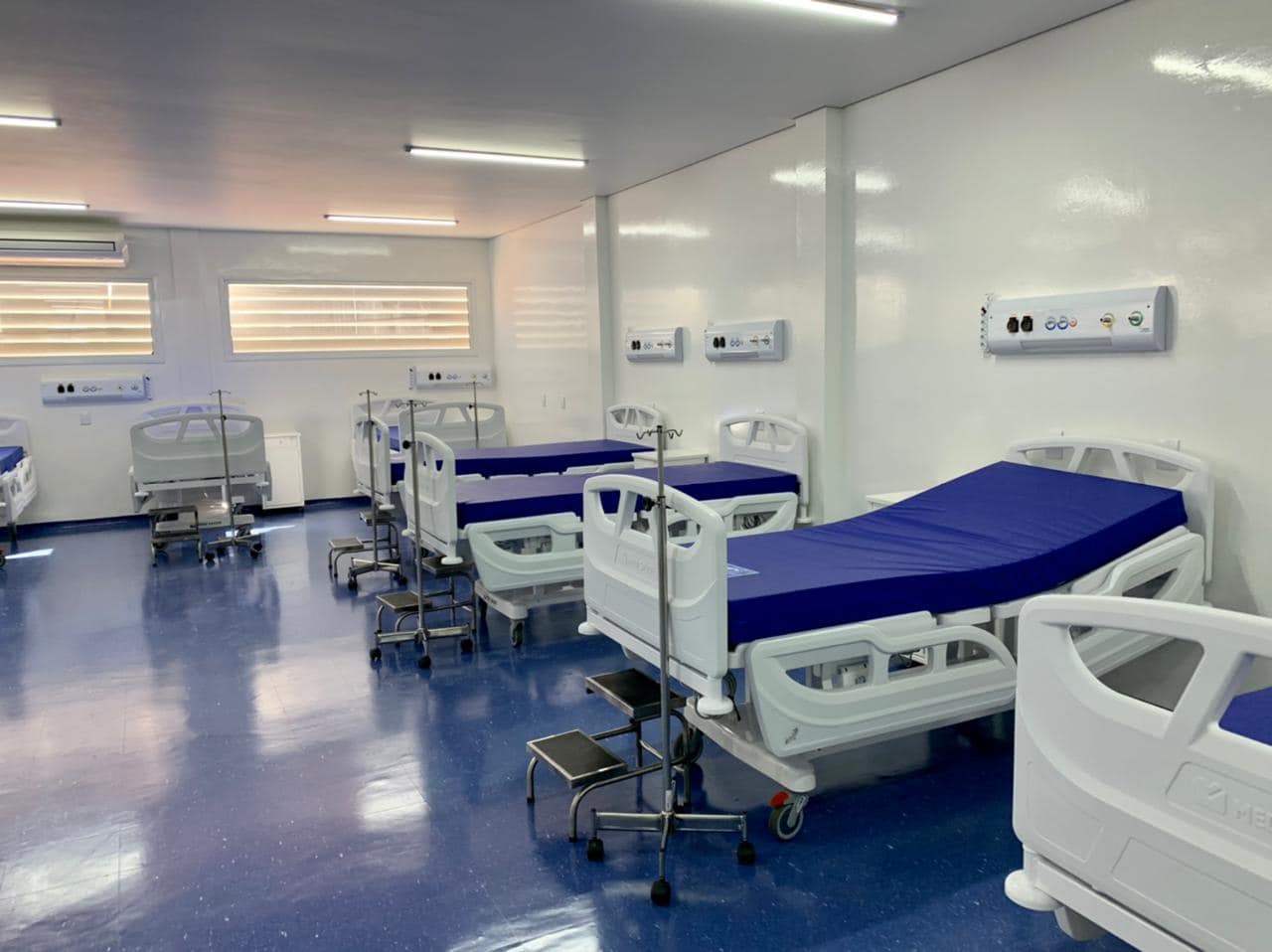 Obra do Hospital Regional de Sorriso avança e enfermarias já começam a ser mobiliadas Foto28042