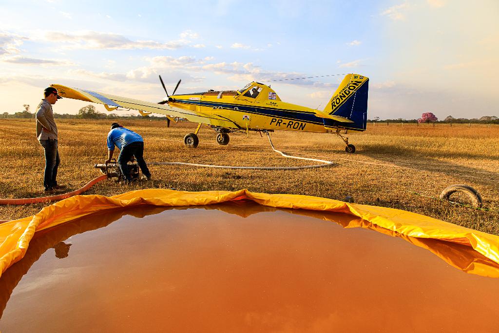 Aviões entram em ação para auxiliar no combate a incêndio no Pantanal mato-grossense Foto90613