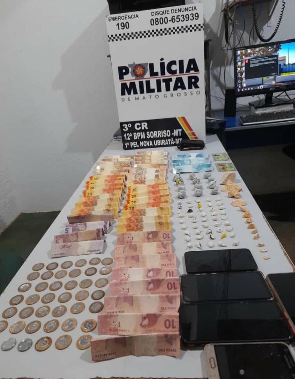 Casal é preso ao ser flagrado comercializando drogas em Nova Ubiratã Foto40847