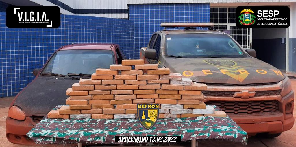 Gefron apreende 62 kg de droga, recupera dois veículos e prende nove pessoas Foto52943