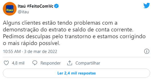 Erro no aplicativo do Itaú faz saldo de clientes sumir de contas em MT Foto32027