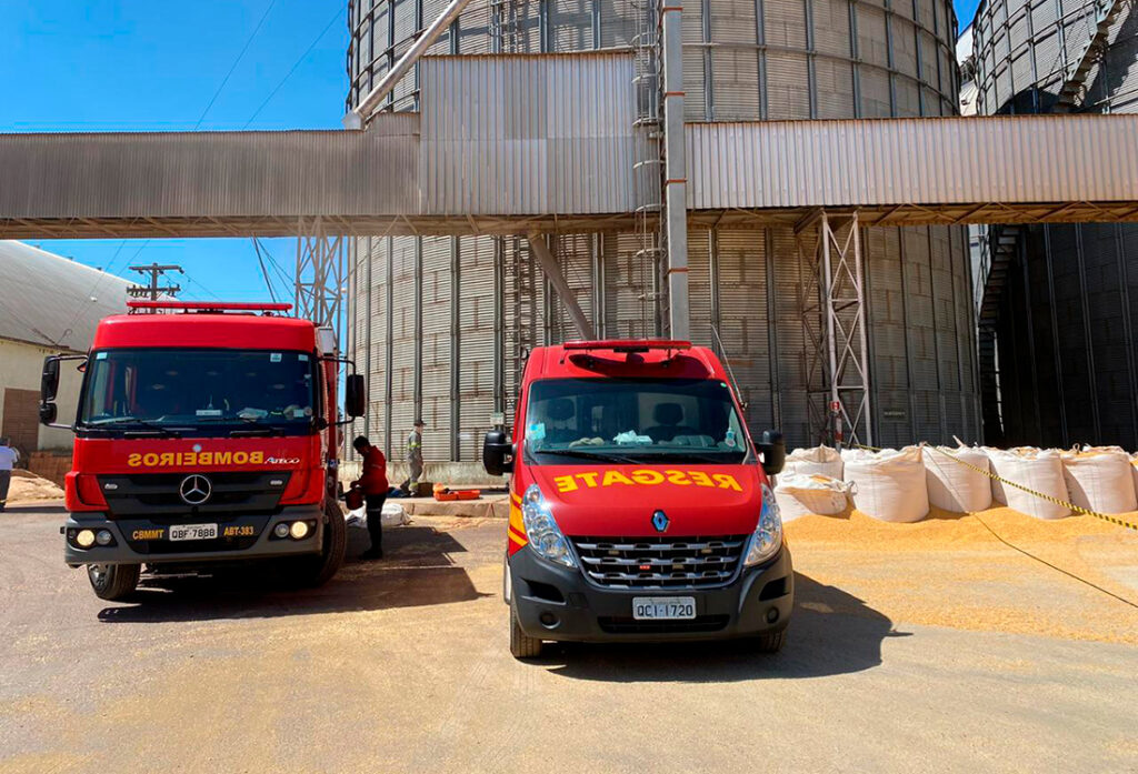 Trabalhador morre ao cair de silo de grãos em construção no município de Santa Carmem Foto91529