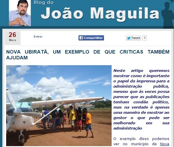 Ações desenvolvidas pelo Poder Executivo em aldeia indígena de Nova Ubiratã são destaques em Blog de Sinop Foto33214