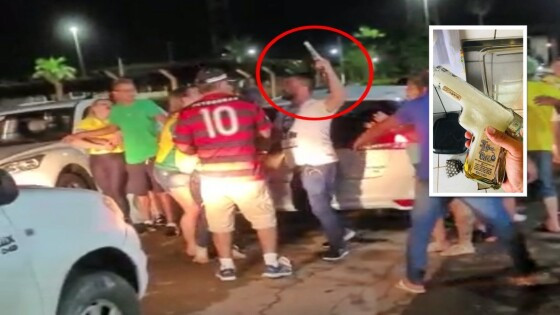 Assessor de deputado se envolve em confusão com garrafa em forma de arma Foto69218