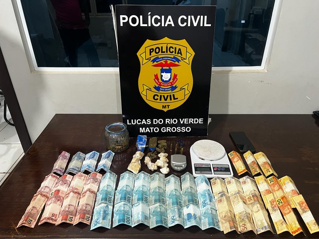 Polícia Civil desarticula ponto de venda de drogas em Lucas do Rio Verde Foto93849