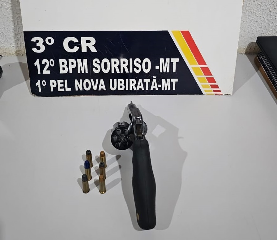 Foragido da justiça é preso após ser flagrado armado em conveniência de Nova Ubiratã Foto88354