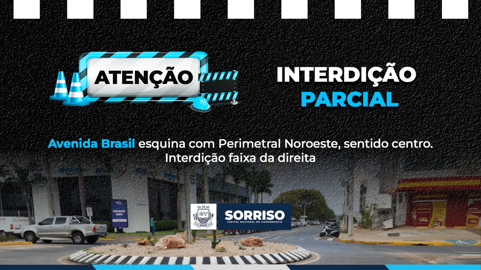 Trecho da Avenida Brasil será parcialmente interditado Foto22007