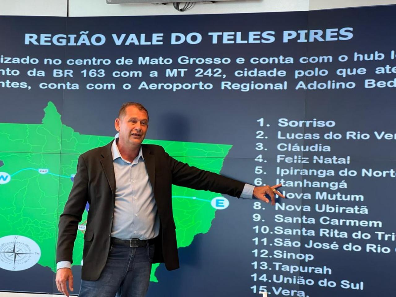 Vice-prefeito apresenta “Sorriso em Números” para diretores do Grupo Bradesco Seguros Foto4354