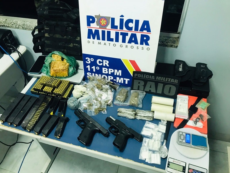 Membro de facção criminosa é preso com duas pistolas e munições Foto91179