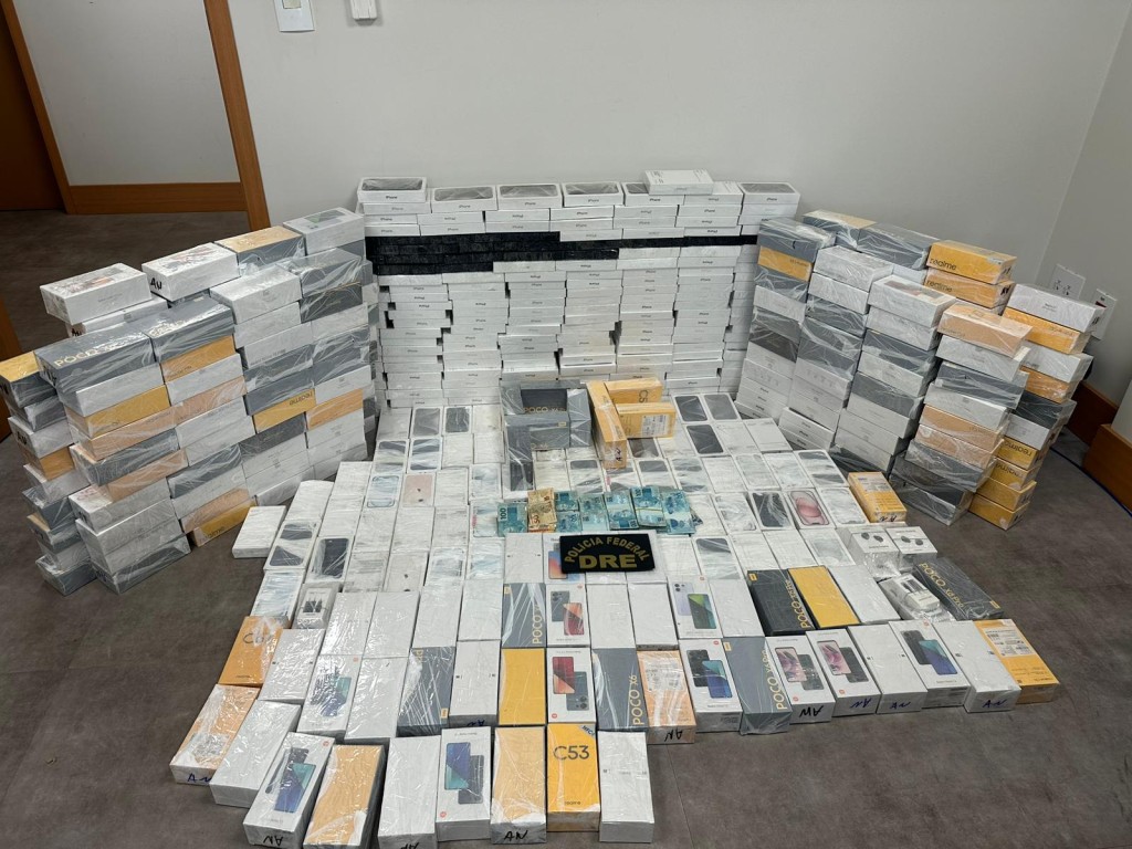 Força-tarefa apreende cerca de 500 celulares avaliados em R$ 2 milhões Foto62425