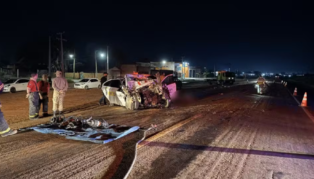 Quatro pessoas morrem em acidente com carro de aplicativo na BR-163 em Sinop Foto71834