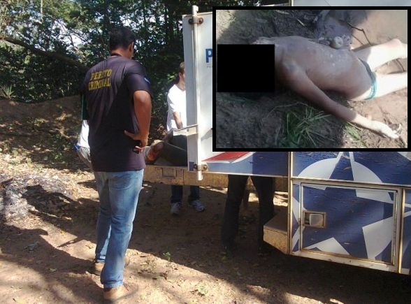 Corpo com pedra dentro da barriga e cabeça decepada é encontrado em MT Foto14241