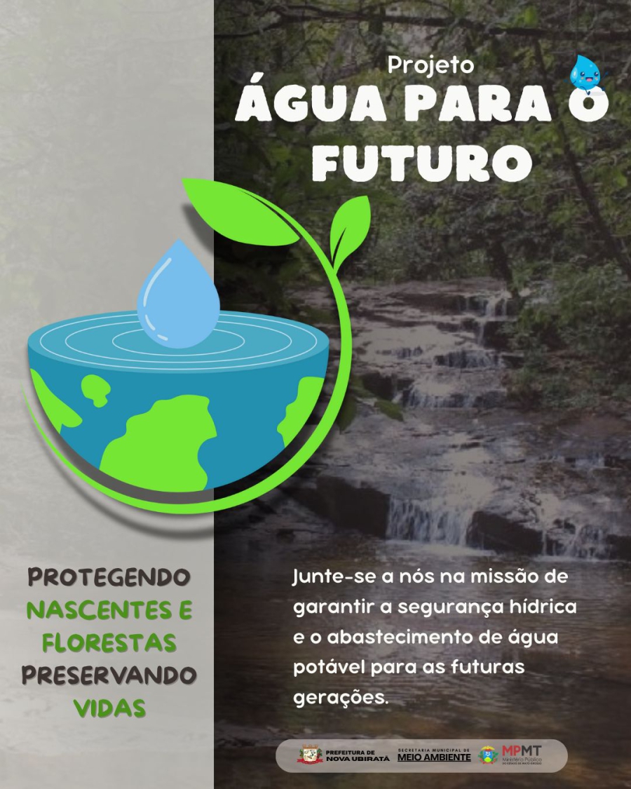 Prefeitura de Nova Ubiratã e Ministério Público promovem projeto com o tema "Água para o Futuro" Foto35992