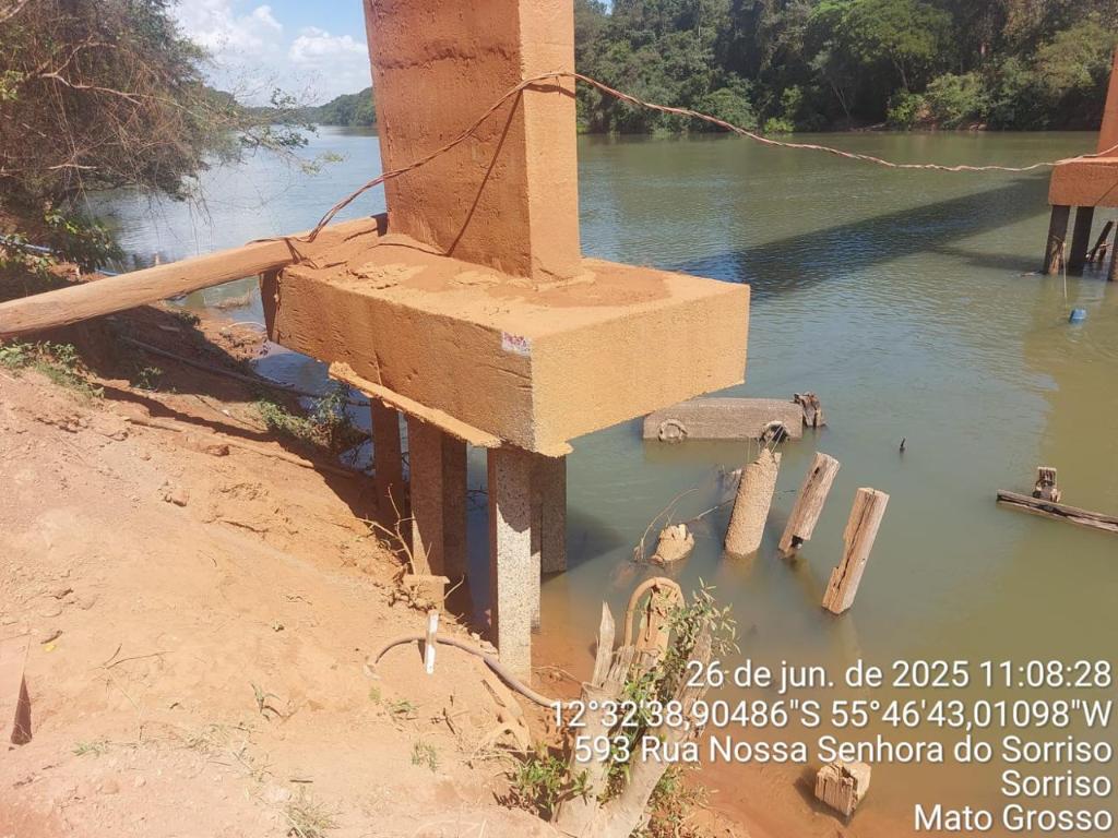 Trânsito na MT-560 terá desvio devido a interdição em ponte sobre o Teles Pires Foto32692