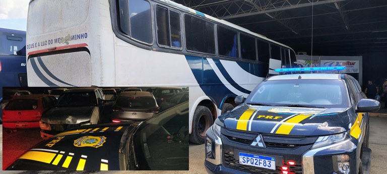 PRF em Sorriso retira de circulação ônibus clandestino e recupera caminhonete furtada Foto27987