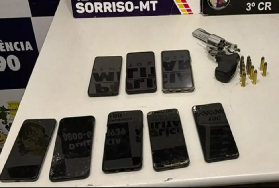 Grupo que se diz do PCC invade casa, sequestra motorista de aplicativo e é detido em Sorriso Foto95548