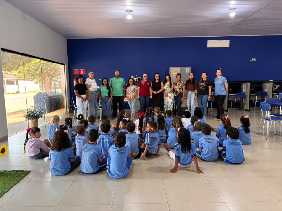 Alunos do CEMEI Dois Pinheiros visitam Biblioteca Municipal de Nova Ubiratã Foto94407