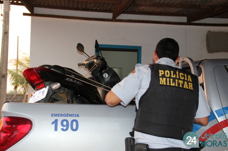 Motocicleta furtada em Sinop a 2 anos, é recuperada pela Policia Militar em distrito de Nova Ubiratã Foto57391