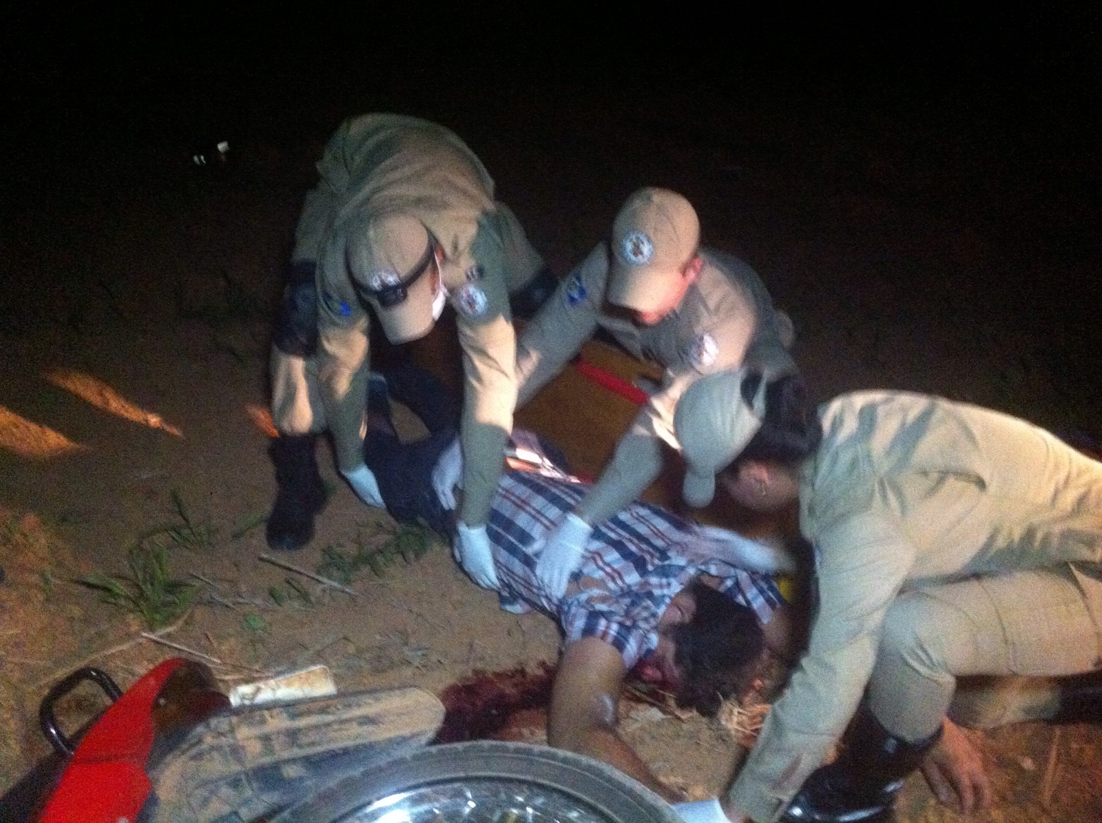 Motociclista tem parte do rosto desfigurado após sofrer acidente em Sorriso Foto10839