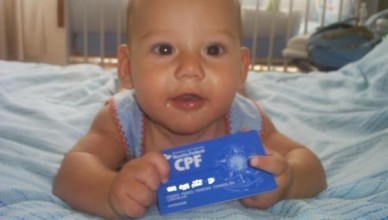 CPF passa a ser emitido junto com a certidão de nascimento Foto92012