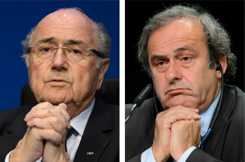 Blatter e Platini são suspensos por oito anos de atividades ligadas ao futebol Foto61981