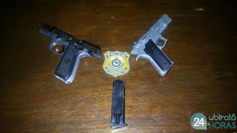PRF prende dupla de irmãos com armas e veiculo roubado na BR-163 Foto86598
