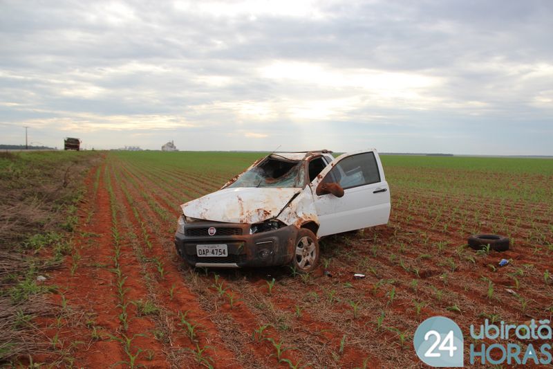 Gestante fica ferida após capotar veículo na MT-242 em Nova Ubiratã Foto52935