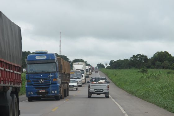 Mortes na BR-163 caem 56% durante o escoamento da safra de soja Foto34497